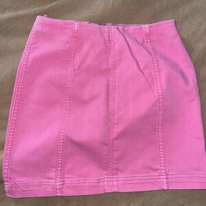 Free People Pink Mini Skirt